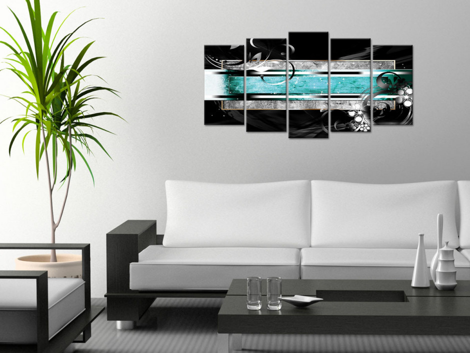 Cadre deco design abstrait en multi panneaux - Déco murale moderne